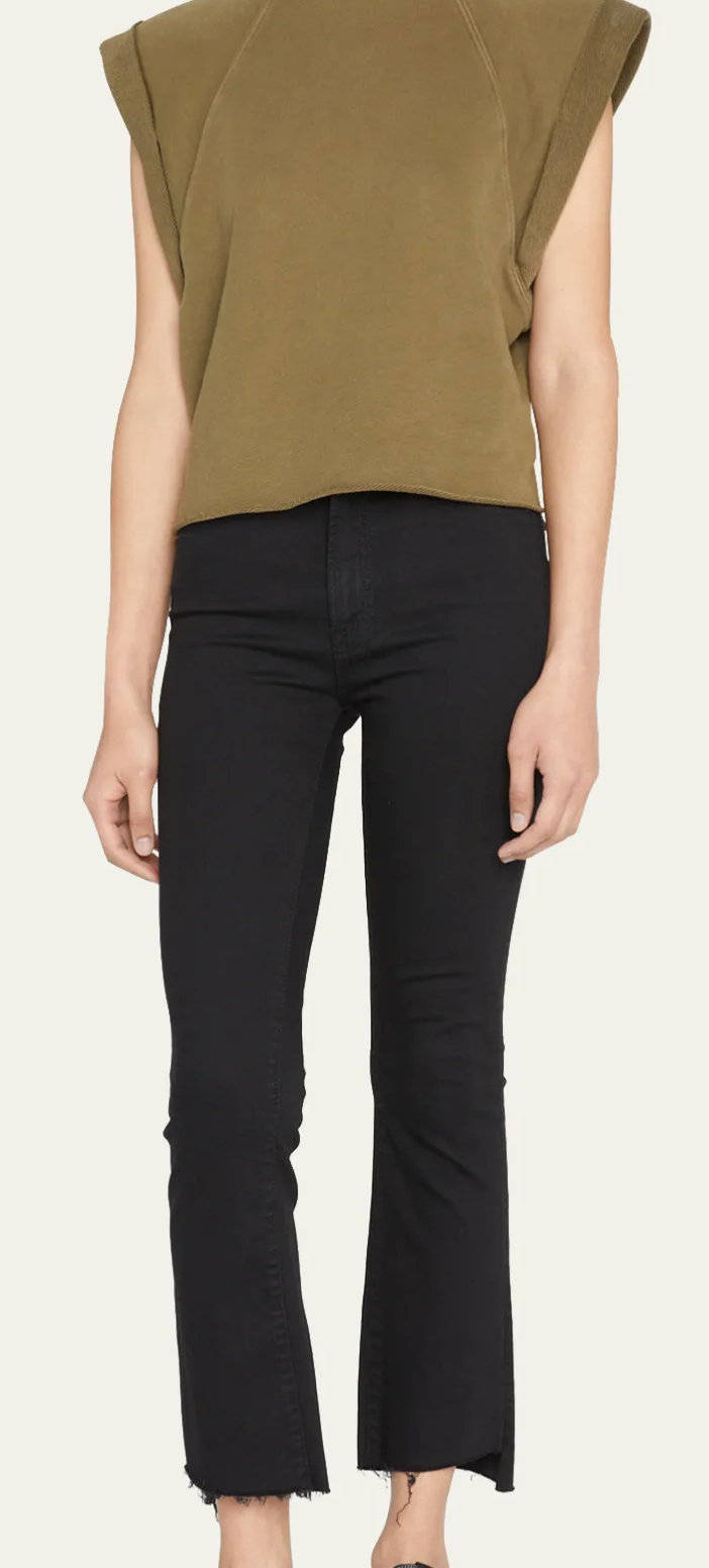 MOTHER-Insider Crop Step Fray