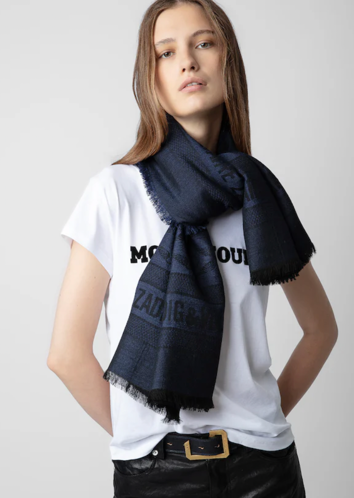 Zadig&Voltaire- Glenn Rock Jacquard Scarf