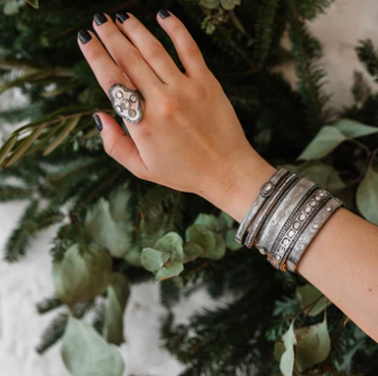 S.Carter- Pearl Brown Enamel Bracelet