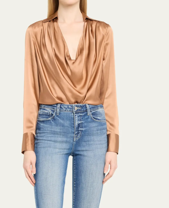 L'Agence-Lotus Cowl Neck Blouse