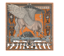 Load image into Gallery viewer, Sabina Savage- The Temple of Pegasus Scarf