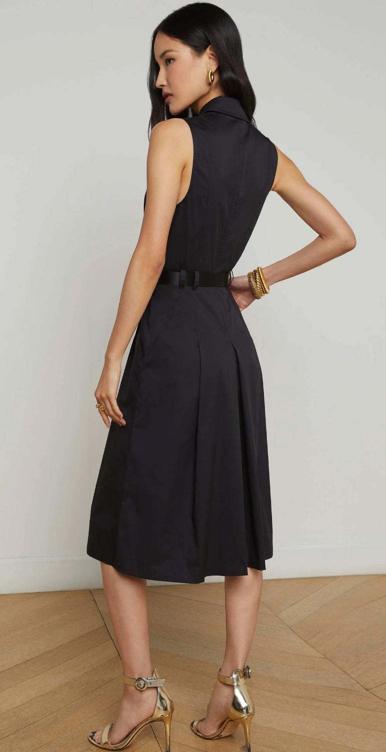 L'Agence- Kylo Belted Shirt Dress