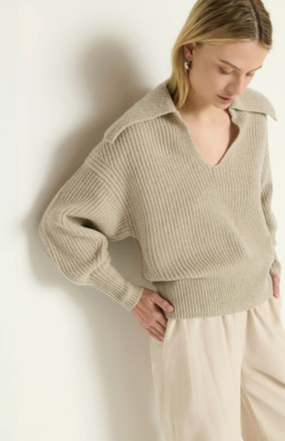 Nation- Ashton Collared Pullover