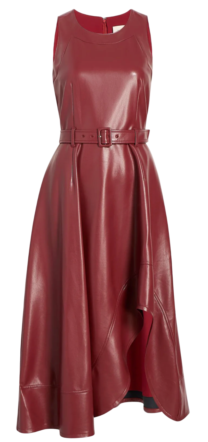 cinq a sept red leather dress Vegan Leather Mckenna Dress  Cinq  Sept