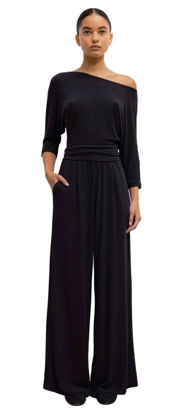 LESET- Lauren Pleated Pocket Pant