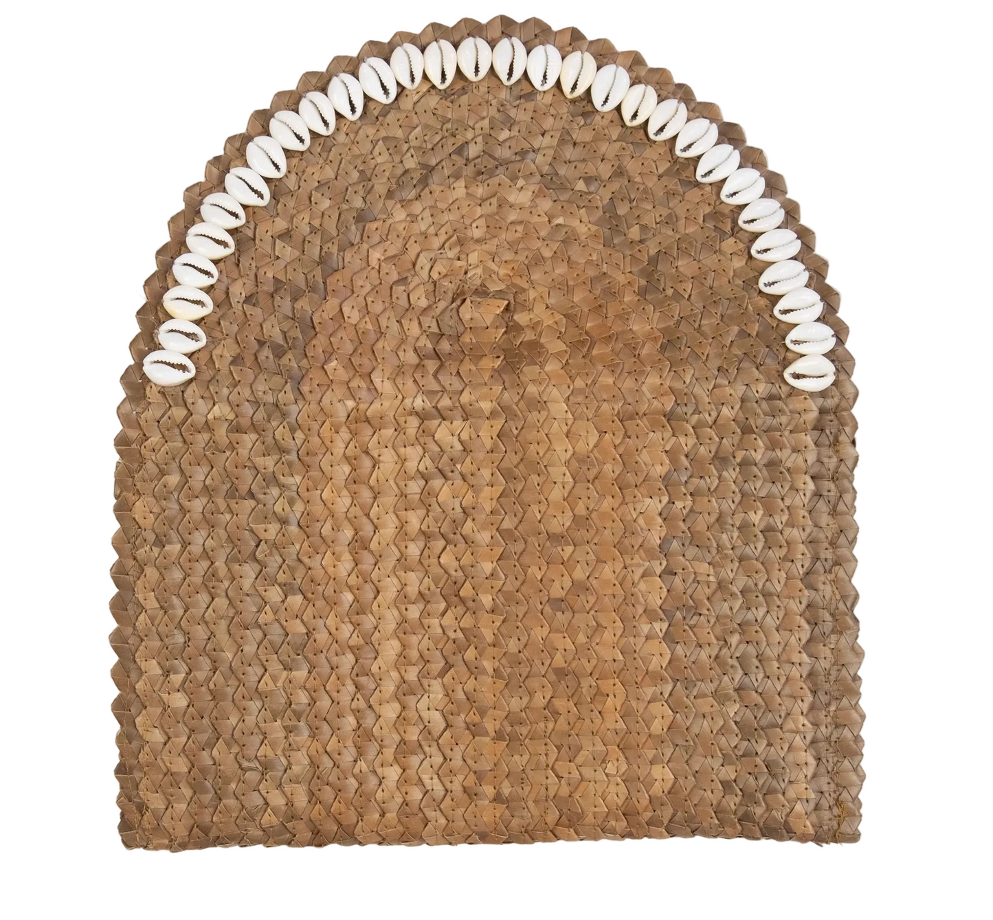 TWR- Cowrie Shell Straw Clutch