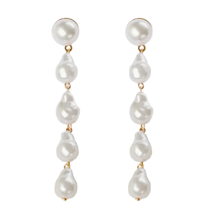 St Armands- Pearl Drop Earrings