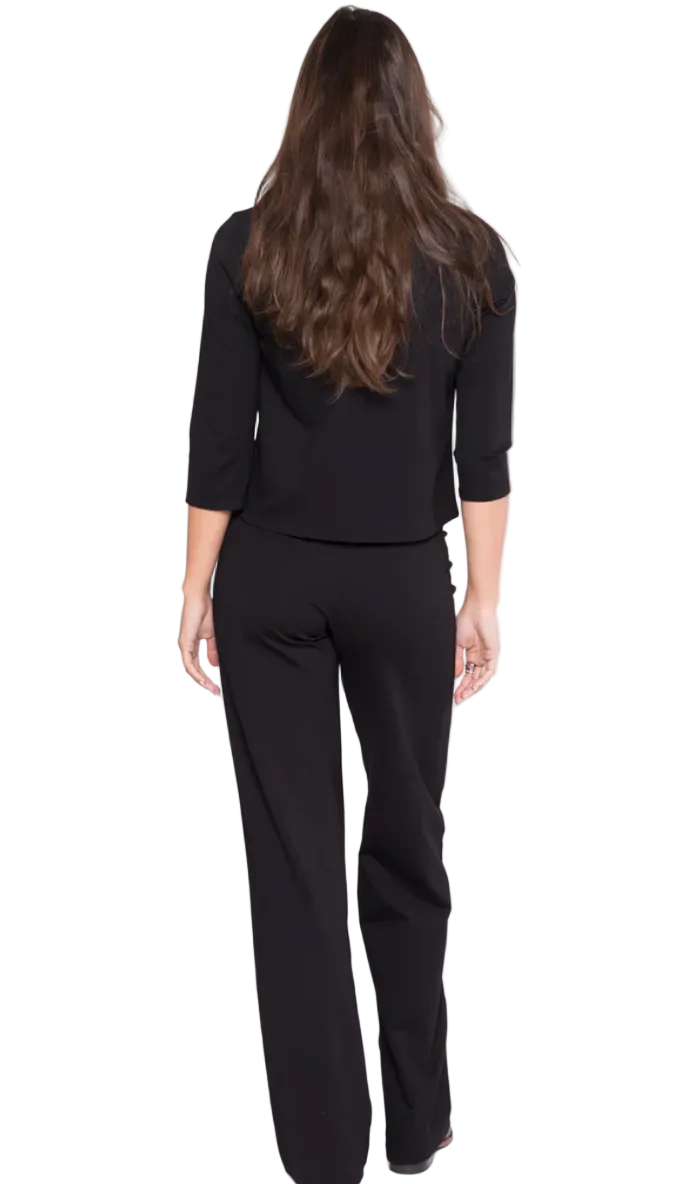 Ripley Rader- Ponte Knit 3/4 Sleeve Top