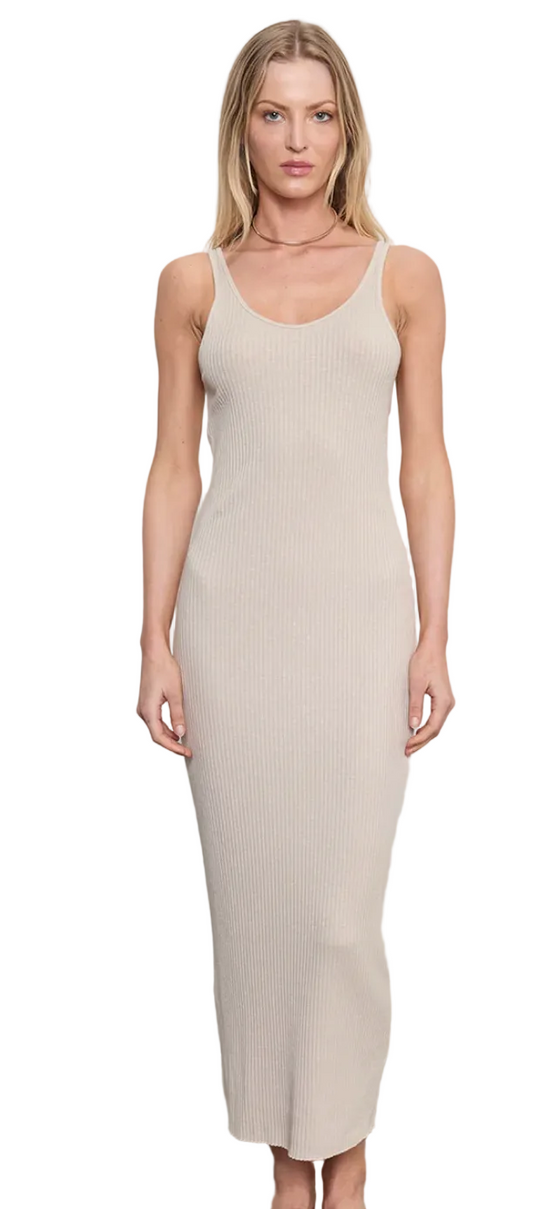 Enza Costa- Military Rib Tank Dress
