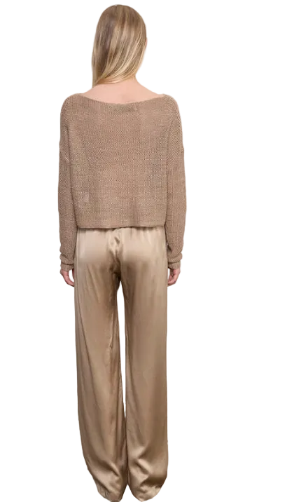 Enza Costa-Linen Open Bateau Top