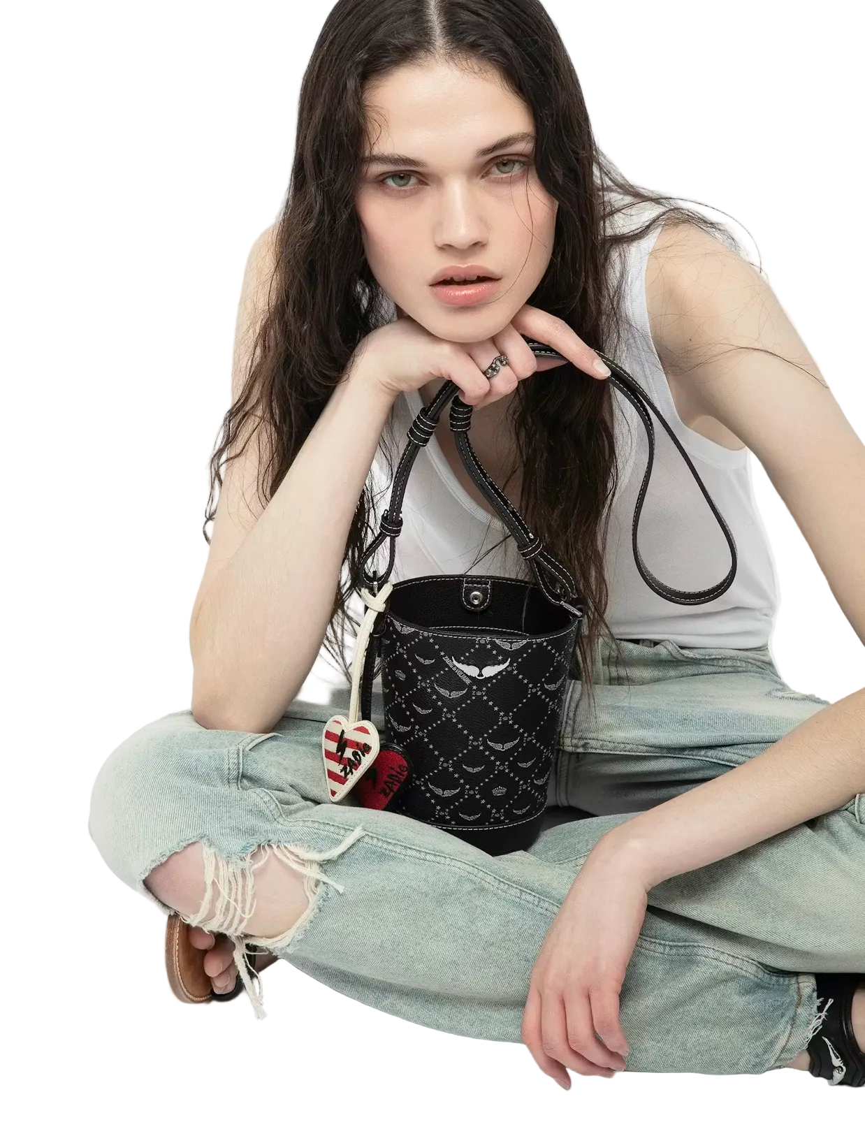 Zadig & Voltaire- Flash Heart Keyring