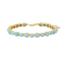TAI- Bezel Opal Tennis Bracelet