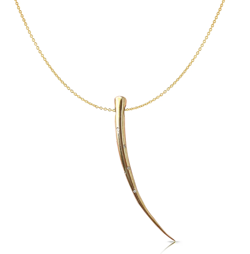 S. Carter- Scattered 14k Tusk Pendant