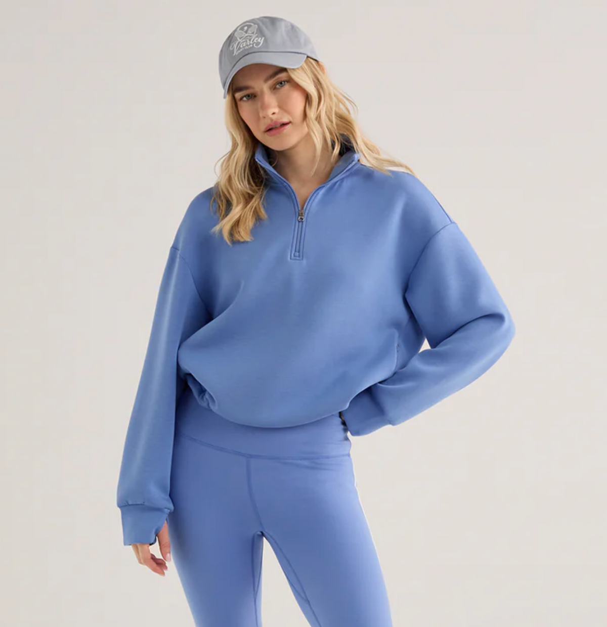 Varley- Sian Cropped Half zip