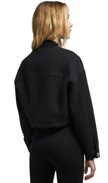 Generation Love- Emille Tweed Bomber Jacket