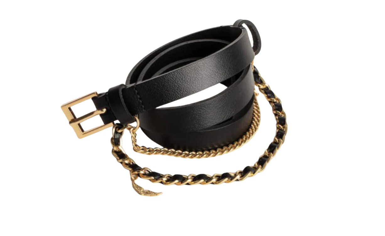 Zadig&Voltaire- Rock Chain Belt Leather – SorellaLLC