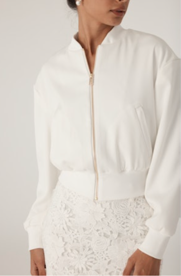 Generation Love- Adalyn Light Weight Crepe Bomber
