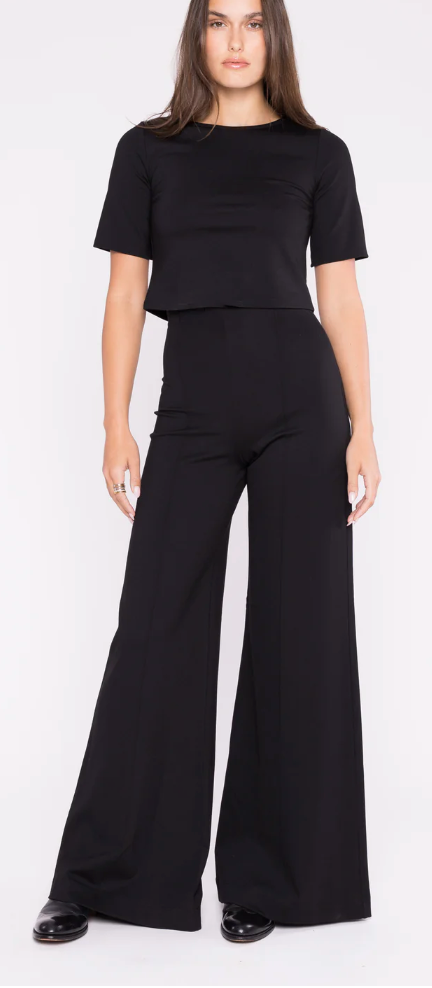 Ripley Rader- Ponte Knit Short Sleeve Top