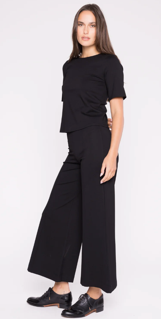 Ripley Rader- Ponte Knit Short Sleeve Top Extended