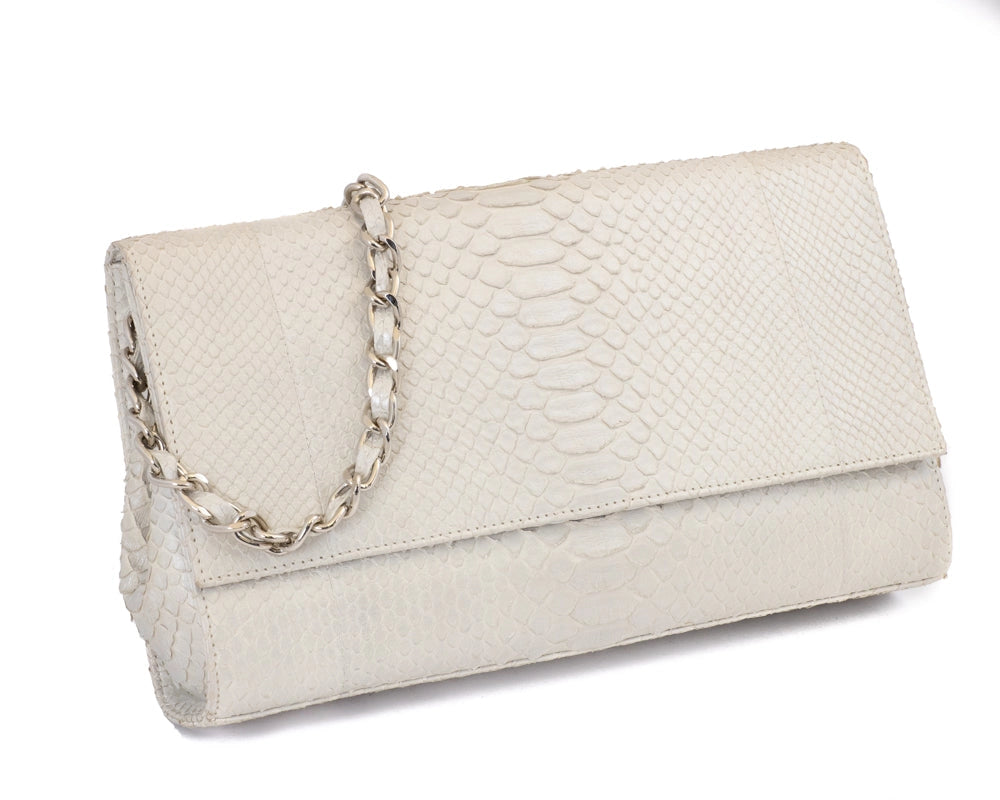 W.H. Petronela- Chain Python Clutch