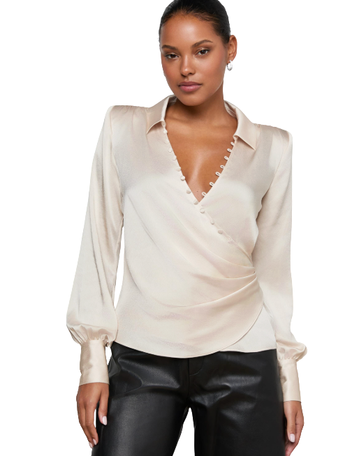L'Agence- Bernice Wrap Blouse