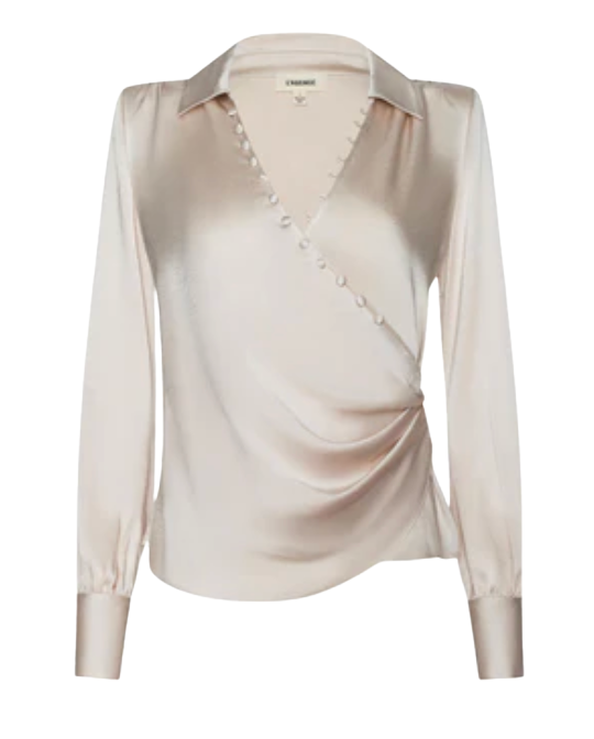 L'Agence- Bernice Wrap Blouse