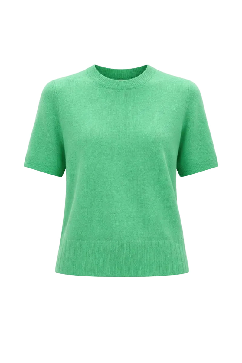 White + Warren- Cashmere Ribbed T-Shirt