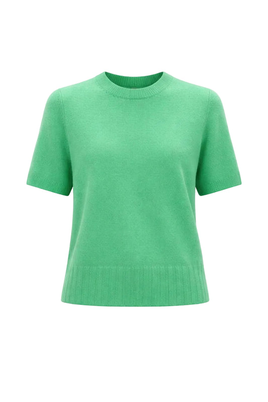 White + Warren- Cashmere Ribbed T-Shirt