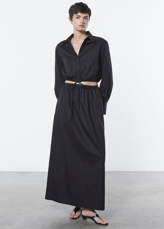 Enza Costa- Cotton Drawcord Shirt