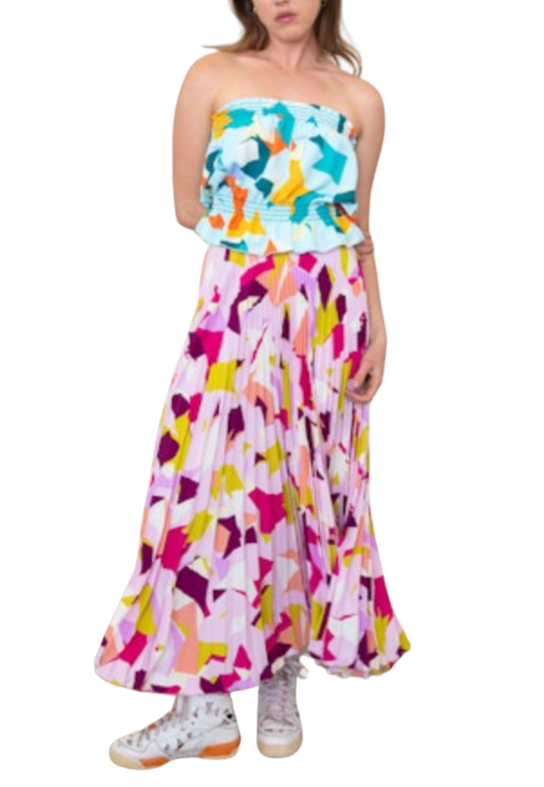 Loyd/Ford- Art Print Pleat Skirt