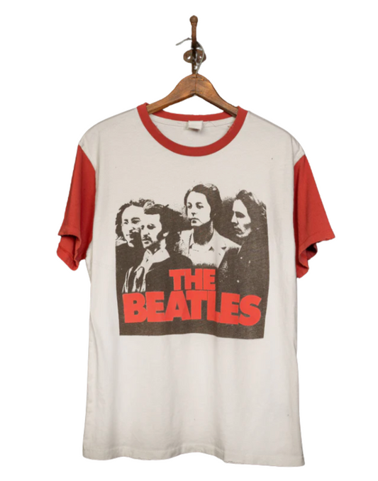 Madeworn- The Beatles Color Block Crop Tee