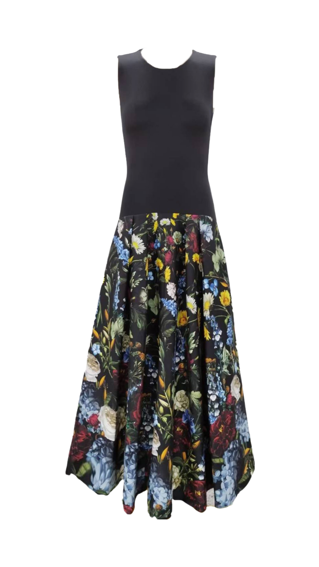 alice + olivia- Adley Flare Midi Dress