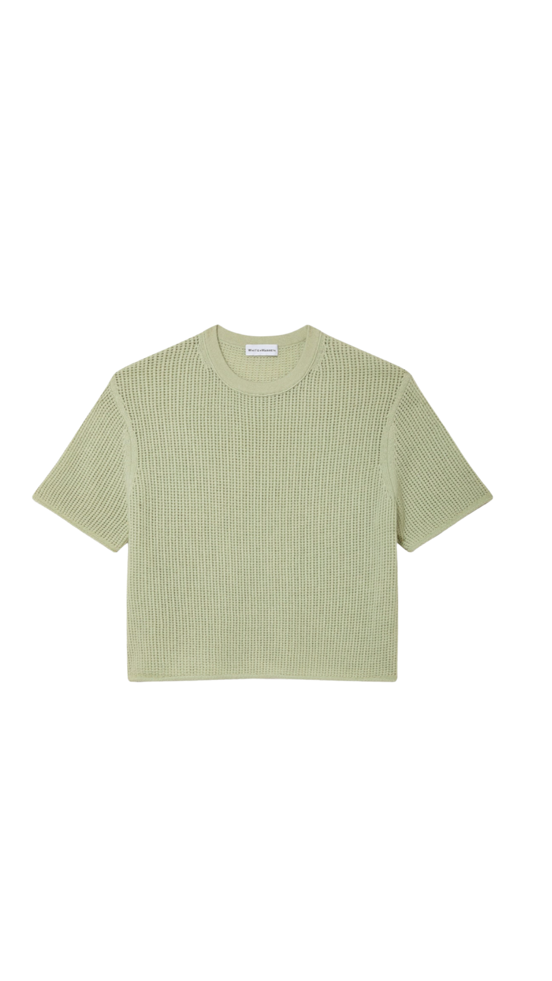White + Warren- Cashmere Waffle Mesh Tee