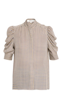 Load image into Gallery viewer, Frame- The Houndstooth Gillian Top
