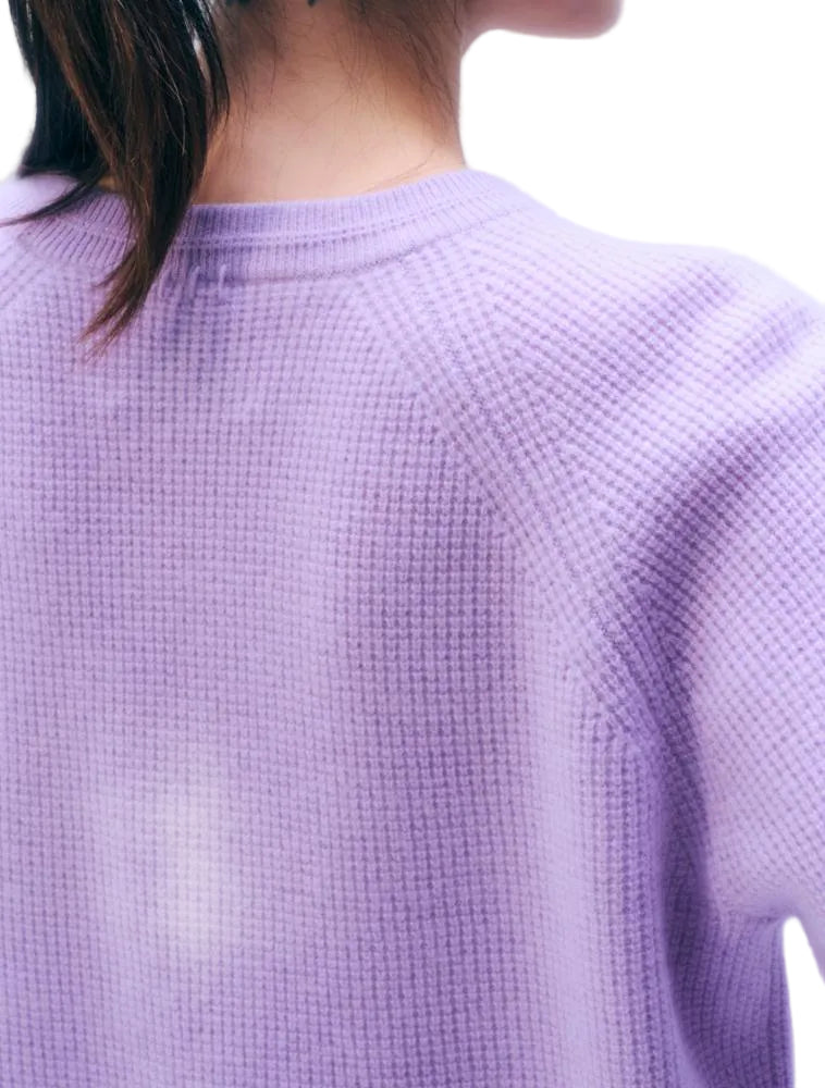 CASHMERE WAFFLE SWEATSHIRT