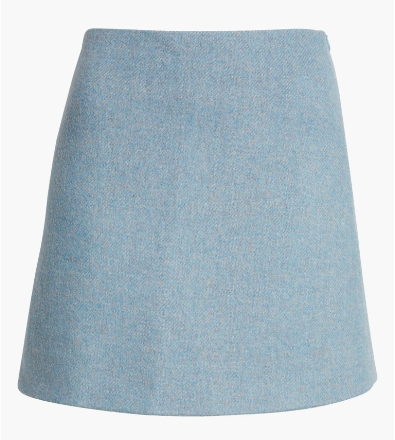 GANNI-Twill Wool mini Skirt