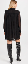 Load image into Gallery viewer, GANNI-Pleated Georgette Shirt Dress
