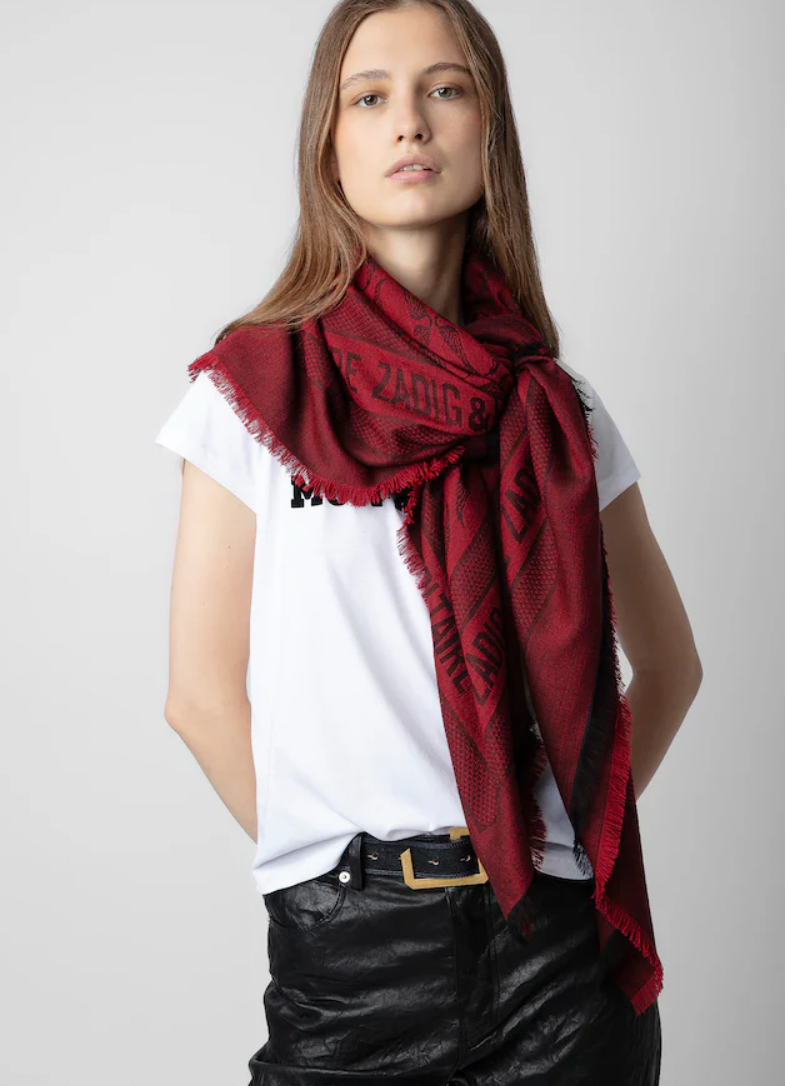 Zadig&Voltaire- Glenn Rock Jacquard Scarf