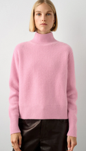 Load image into Gallery viewer, White + Warren- Waffle turtleneck
