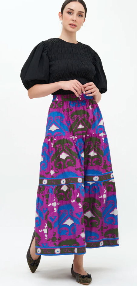 Oliphant-Tiered Maxi Skirt