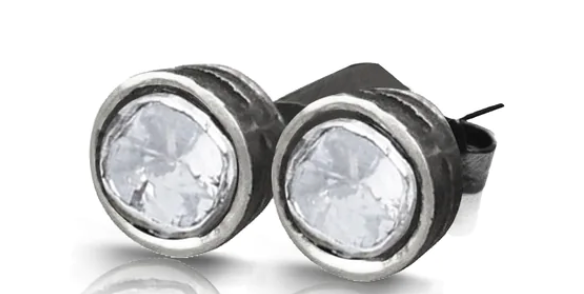 S.Carter- Sliced Diamond Stud Earrings