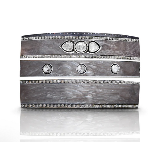 S.Carter- Pearl Brown Enamel Bracelet