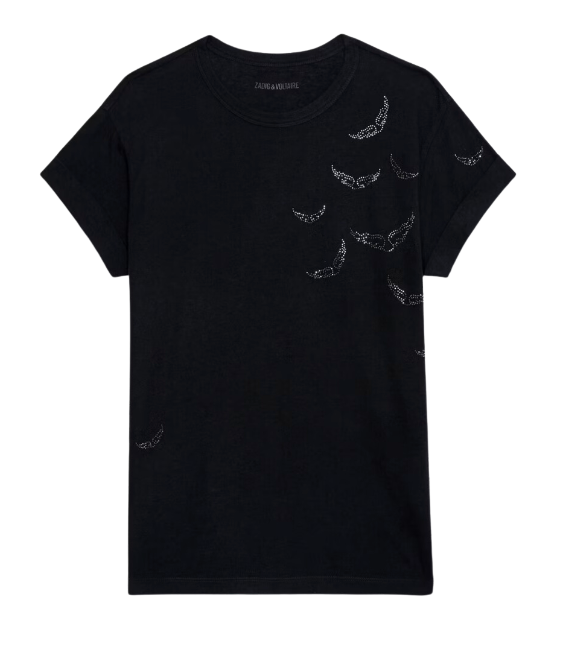 Zadig & Voltaire- Anya Diamante Wings Tee