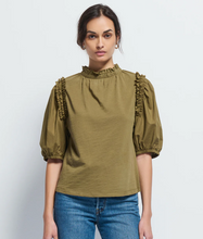 Load image into Gallery viewer, Nation- Roya Ruched Neck Top
