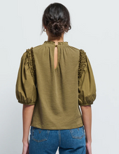 Load image into Gallery viewer, Nation- Roya Ruched Neck Top
