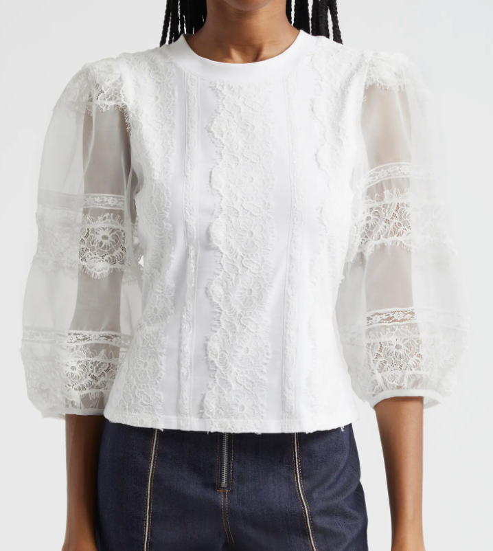 Cinq à Sept- Lace Stefania Top