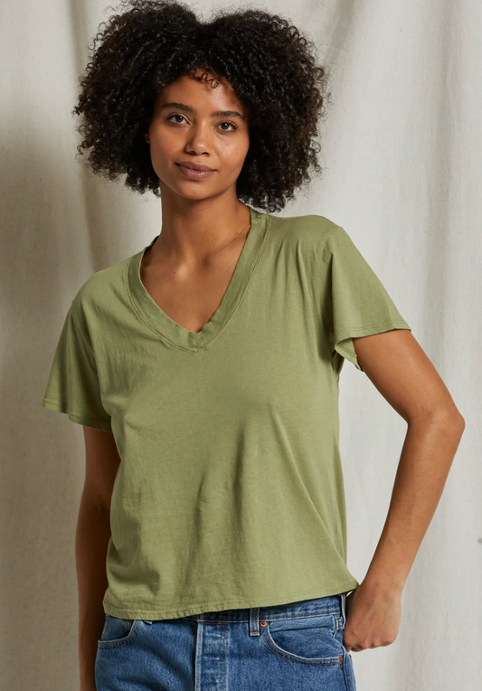 PWT SS Boxy V Neck Tee