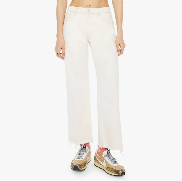 MOTHER- Mid Rise Maven Ankle Fray