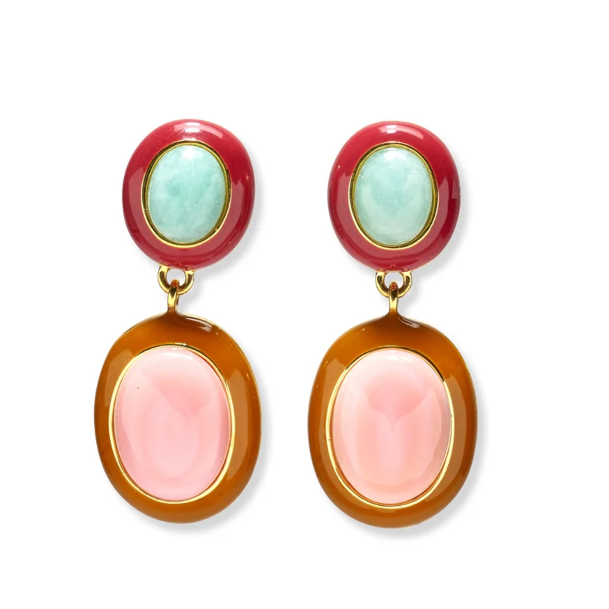 LF - Papaya Earrings Pink Conch