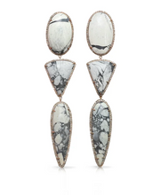 Load image into Gallery viewer, S. Carter White Buffalo Cross Earrings
